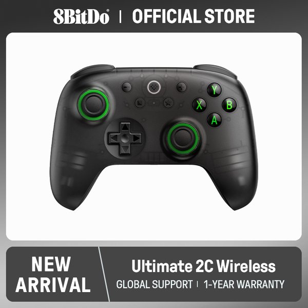 8BitDo - Ultimate 2C Kabelloser Gaming-Controller für PC, Windows 10, 11, Steam Deck, Raspberry Pi, Android