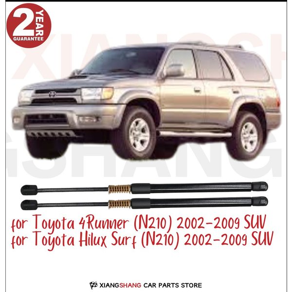 2 Stück Heckklappen-Gasdruckfedern mit Federdämpfer für Toyota 4Runner (N210) 2002-2009 SUV Kofferraum