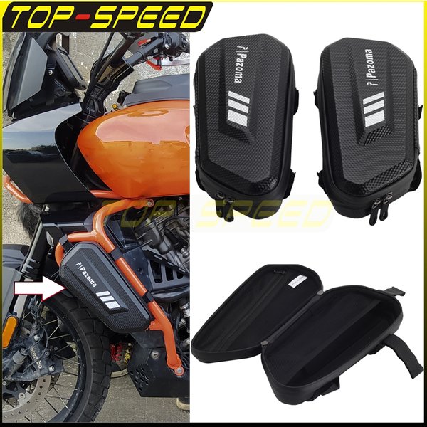 Motorrad Seite Werkzeug Tasche Für Harley Pan America 1250 RA1250 RA1250S 2021-24 Motor Schutz Crash Bar Stoßstange hängen Werkzeug Box Fall