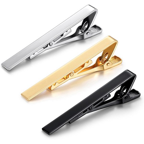 Pince à cravate accessoires de cravate cravates de Style de mode pour hommes ton métal fermoir à barre Simple fermoir pratique épingle à cravate pour pince à col pour hommes