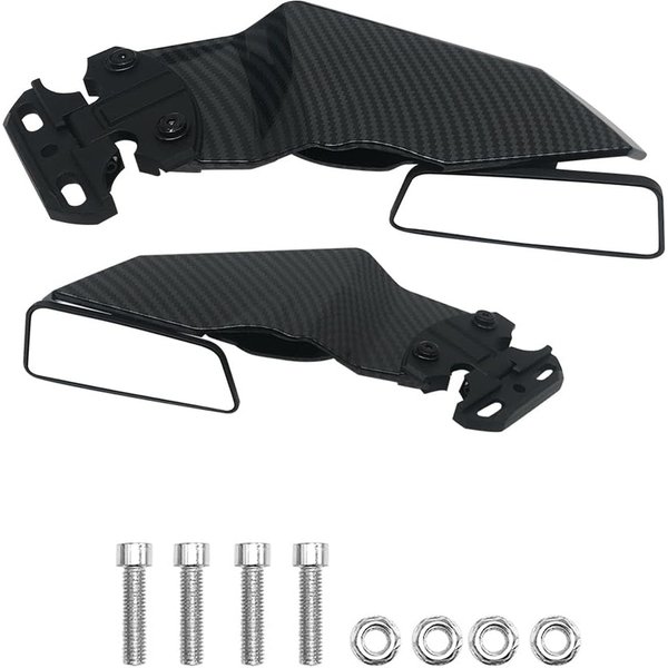 Für Kawasaki Ninja ZX4R ZX4RR ZX-25R ZX25R 2020 - 2024 Motorrad-Seitenspiegel Winglets Windflügel Verstellbare Drehbare Rückspiegel