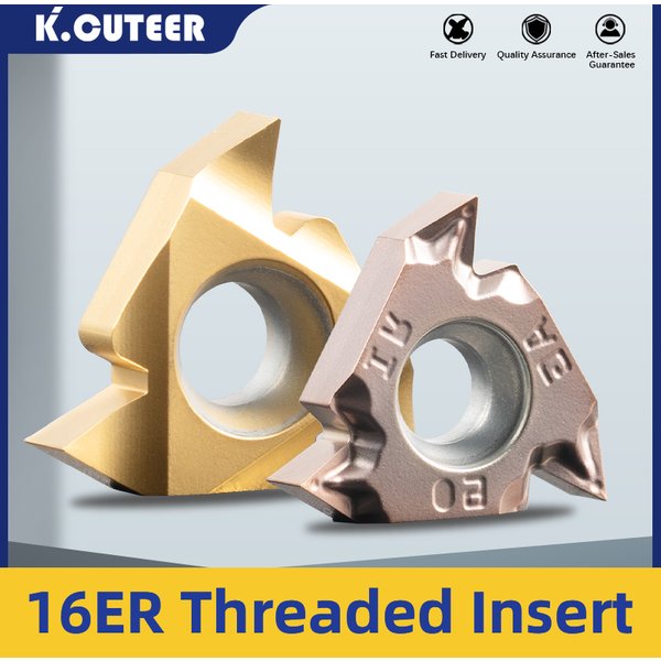 16ER AG55 AG60 1.0/1.25/1.5/2/2.5/3 ISO 11W/14W Gewindedrehwerkzeug Hartmetalleinsatz CNC-Drehwerkzeug Gewindeschneidwerkzeug 10 Stück