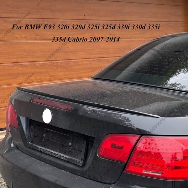 Pour BMW E93 320i 320d 325i 325d 330i 330d 335i 335d Cabrio 2007-2014 aileron arrière noir brillant Style M3 accessoires de réglage
