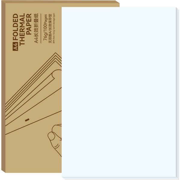 PeriPage Fold Thermal Paper Compatible w/ PeriPage A40 Thermal Printer Quick-dry Perfect for Photo Picture Receipt Memo PDF File