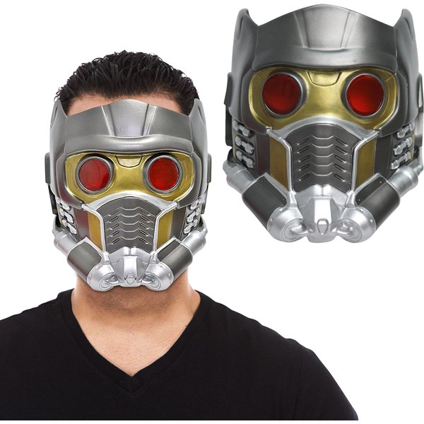 Casque Star Lord, masque en Latex série noire de Super héros galaxie avec film léger, accessoires de Cosplay, couvre-chef de Costume d'halloween