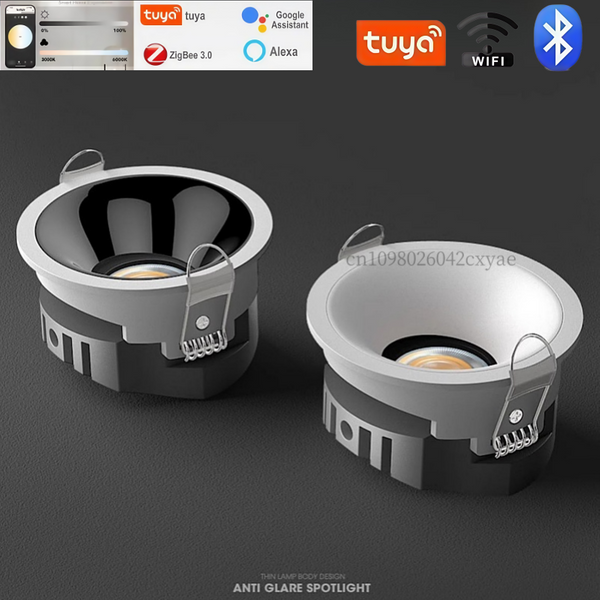 Plafonnier LED intelligent Graffiti COB, spot orientable, Zigbee 3.0, éclairage encastré pour cuisine, ampoule d'éclairage intérieur