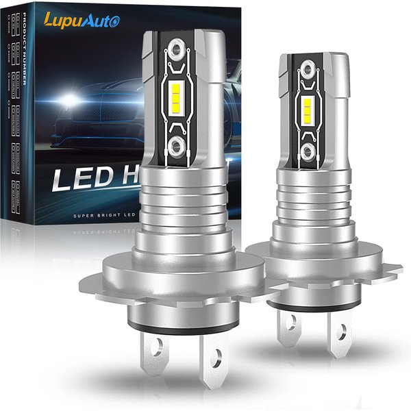 2 stücke LED H7 H4 9005 9006 HB3 HB4 Scheinwerfer Birne Canbus 1:1 für Auto Auto 12V 6000K Weiß 18000LM Fahren LED Nebel Licht Lupuauto