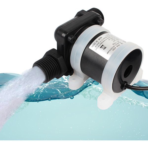 Pompe à eau à moteur solaire sans balais, chauffe-eau, douche, booster de chauffage au sol, micro pompe à eau SubSN, DC 12V, 24V