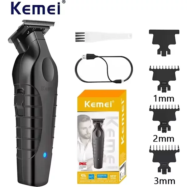 Kemei KM-2299 USB charge rapide tondeuses barbier Machine 1200MA Rechargeable sans fil tondeuse à cheveux Kemei électrique tondeuse à cheveux