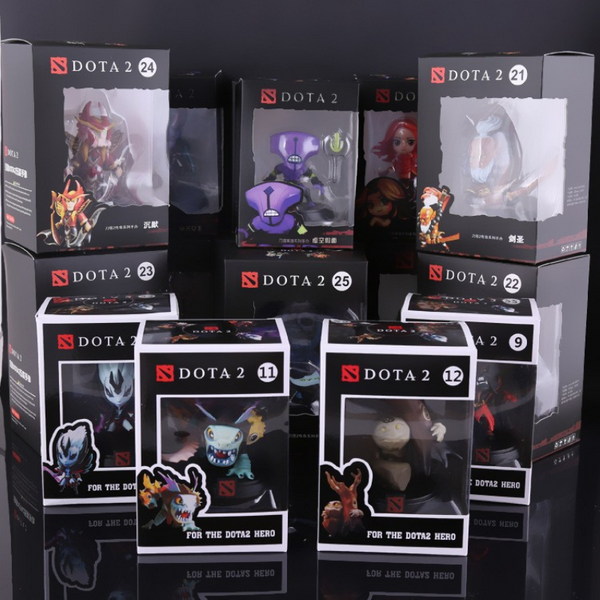 Dota 2 Abbildung Action Heroes Set Jakiro Schatten Unhold Snapfire Earthshaker Drow Ranger Rubick Treant PVC Q Version 4 "spielzeug Puppe