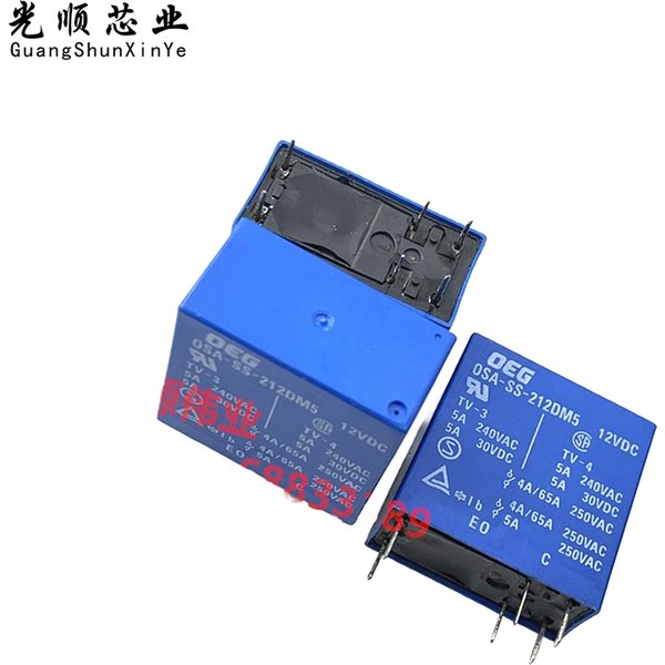 OSA-SS-212DM5 12VDC 6-polig 5A GSA-SS-212DM