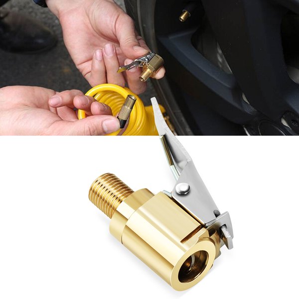 Pompe de gonflage de mandrin à air de voiture avancée, connecteur de assujet, adaptateur à clipser, assujetde roue en laiton, pompe gonflable, 8mm, nouveau