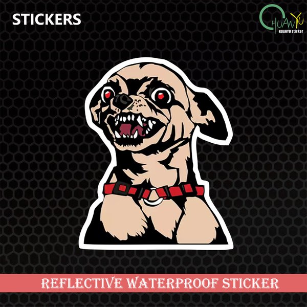 Angry Chihuahua stickers car stickers funny car motorcycle pvc stickers decals