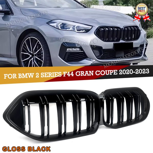 Doppellinien-Frontstoßstangen-Kühlergrill Renngrills für BMW 2er Gran Coupé F44 220d 2020 2021 2022 2023 Autozubehör