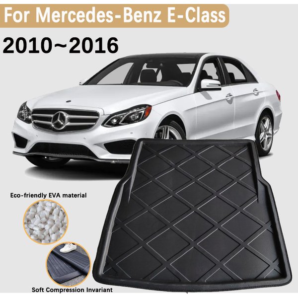 OligMaterial-Tapis de coffre arrière étanche pour Mercedes Benz Classe E, tapis de voiture, tapis de rangement, accessoires W212, 2010 ~ 2016