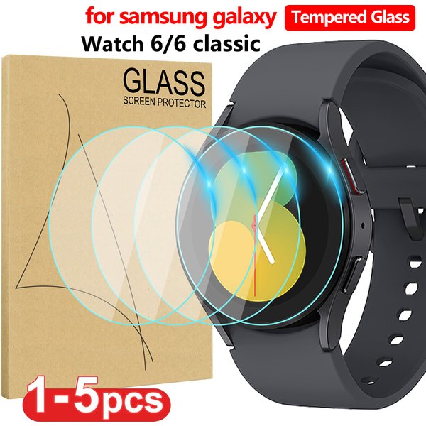 Verre trempé pour Samsung Galaxy Watch 6 40mm 44mm Film de protection d'écran HD anti-rayures pour Galaxy Watch6 44mm 40mm Film de verre