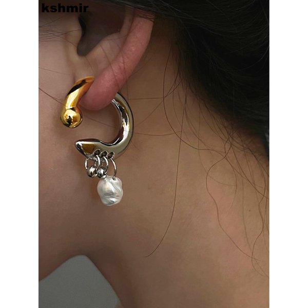 Schicke Perlen-Anhänger-Ohrringe können vor und nach dem Tragen von INS-Mode-Damenohrringen, Schmuck-Accessoires als Geschenk abnehmbar sein