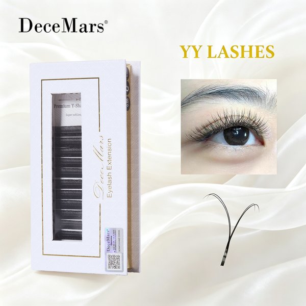 DeceMars YY Extension de cils 6 mm-18 mm de longueur noir
