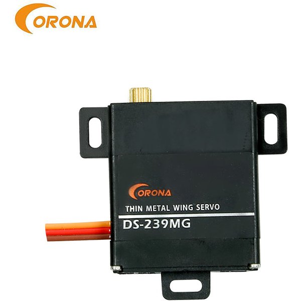 Corona DS-239MG DS239MG Digitaler Servomotor Slim Wing Metallgetriebe 4,6kg/0,15sek/22g für RC-Segelflugzeug, Flugzeug mit festen Flügeln, Roboter