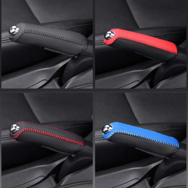 Housse de protection pour frein à main en cuir artificiel pour voiture, accessoires intérieurs de voiture