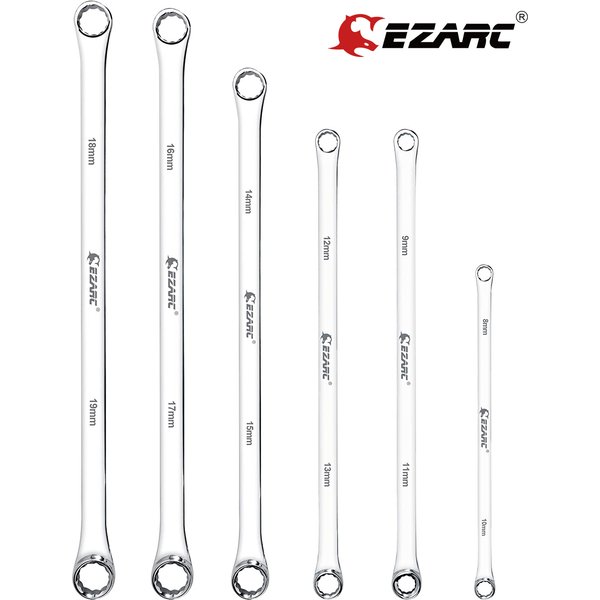 EZARC clé d'extrémité de boîte à Double anneau Extra longue clé d'aviation forte puissance moins d'effort métrique 8-10 9-11 12-13 14-15 16-17 18-19mm