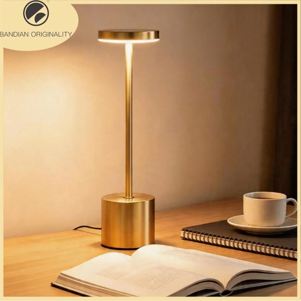 Lampe de table LED avec capteur tactile, veilleuse rechargeable par USB, lampe de chevet portable sans fil, lampe de lecture pour restaurant, hôtel, bar