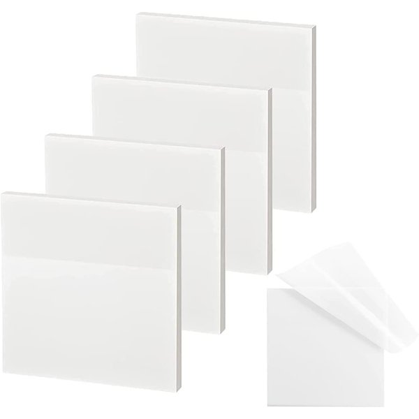 4pcs Transparent Posted it Sticky Note Pads Notepads Posits Papeleria Journal School Stationery office Supplies 50 Sheets/copy