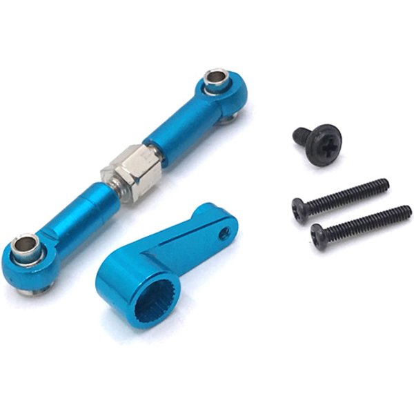 Wltoys 144010 144001 144002 124017 124016 124018 124019 RC Car Modification Parts, Metal Steering Gear Lever & Steering Gear Arm