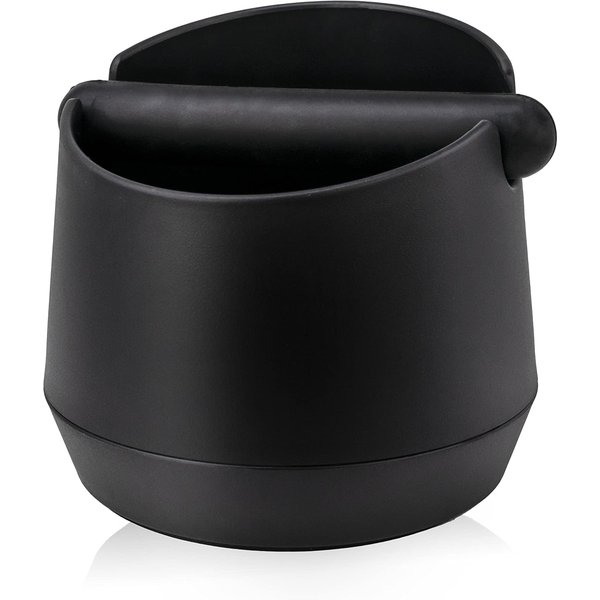 Leeseph Coffee Knock Box Residue Dump Container, Non-slip Durable Barista Grinding Waste Collection Box Fat Body with Knock Bar