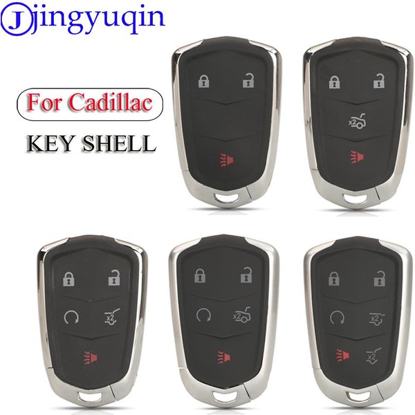 Jingyuqin 3/4/5/6 Tasten Smart-Fernbedienung Autoschlüsselgehäuse für Cadillac SRX CTS ATS XTS Escalade ESV