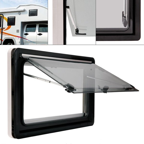 900*500MM/450x500MM Aluminium RV Scharnier Push Out Fenster Wohnwagen Zubehör für Wohnmobil und Anhänger