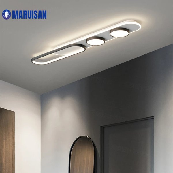 Plafonnier LED nordique moderne pour chambre à coucher, bureau, hall d'entrée, couloir, vestiaire, décoration intérieure simple