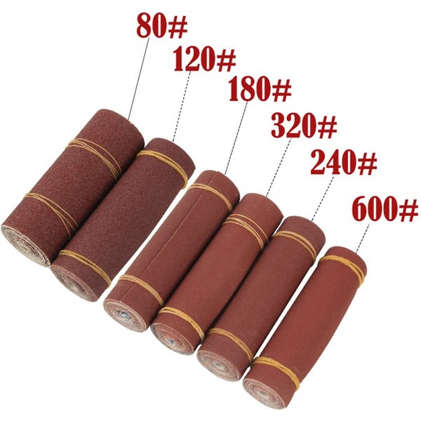 1Roll 1M 80 600 Grit Emery Cloth Roll Polishing Sandpaper For Grinding Tool Metalworking Dremel Woodworking Furniture Abrasive