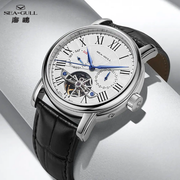 Seagull Luxus-Kleideruhr für Herren, automatische mechanische Uhren, Business-Armbanduhr, 5 Bar wasserdicht, Schwungrad-Armbanduhr, relógios masculino 622 624