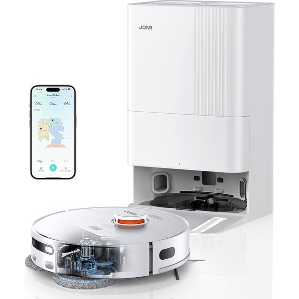 JONR Robot aspirateur P20 Pro édition internationale nettoyage aspirateur lingettes de séchage nettoyage automatique collecte de poussière Drainage eau