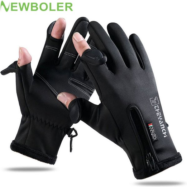 Gants d'hiver pour hommes et femmes, gants chauds pour écran tactile, cyclisme, conduite, moto, coupe-vent, antidérapants, pour sports de plein air