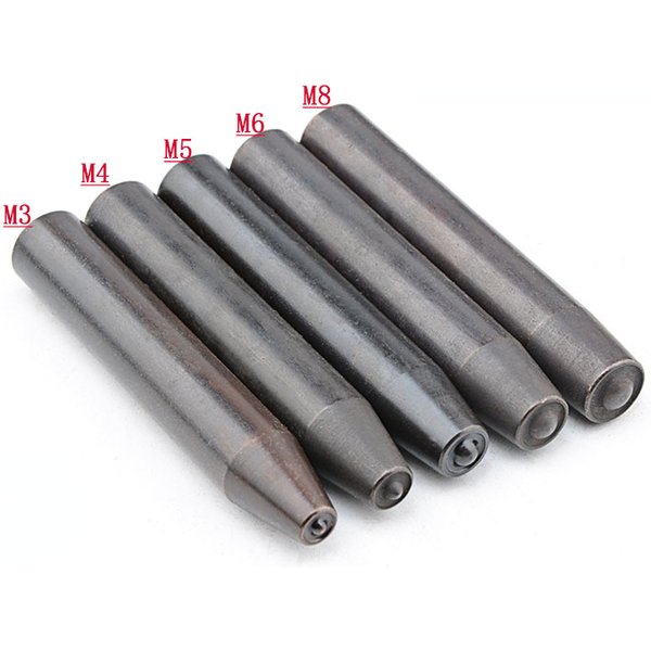 S2 Alloy Steel Hardened Hand Tapping Rivet Punch Semi-Tubular Rivet Punch Rivet Flanging Punch Rivet
