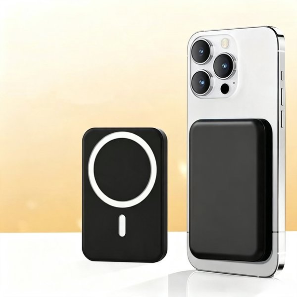 Magnetyczny powerbank 5000mAh, przenośny, do użytku na zewnątrz, kieszonkowy, zewnętrzna bateria do iPhone 117/16/15/14/13/12/Pro/Pro Max