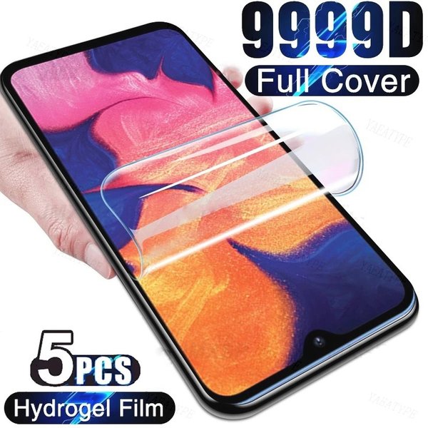 Film Hydrogel pour Samsung Galaxy A20E A10 A20 A30 A40 A50, 5 pièces, protecteur d'écran A60 A70 A80 A90 M10 M20 M30 M40