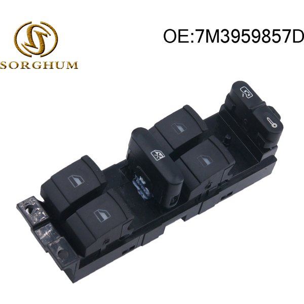 SORGHUM Electric Master Power Window Control Lifter Switch 7M3959857D For VW Sharan 2004-2010