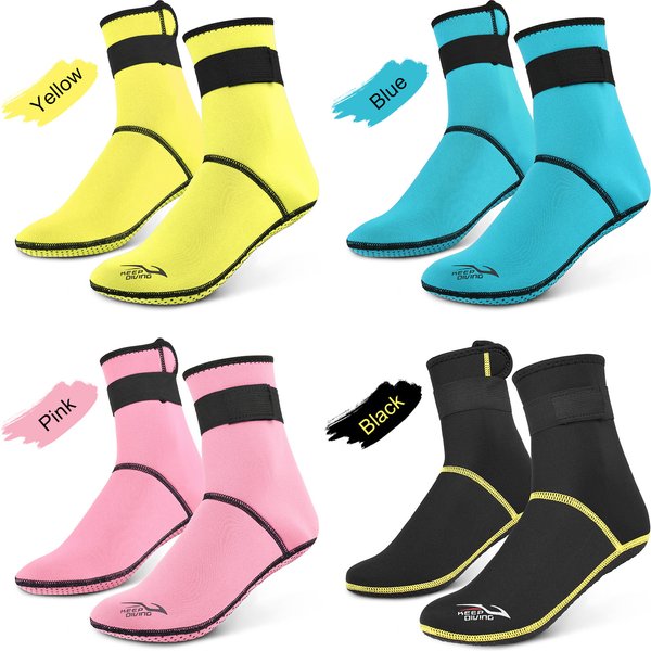 Chaussettes de plongée 3mm en néoprène, chaussettes d'eau de plage, bottes de combinaison thermiques, antidérapantes, pour Rafting, plongée en apnée, voile, natation