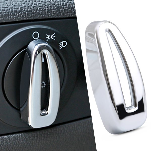 Autocollant décoratif de couvercle de bouton de commutateur de phare de voiture, pour Ford Fiesta Ecosport 2009 – 2012 2013 2014 2015 2016 2017