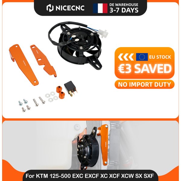 (EU-Lager) Für KTM EXC 300 2017-2023 Elektrischer Kühlerlüfter-Set für KTM EXCF 350 XCF XCW TPi Husqvarna TE300 GasGas EC300