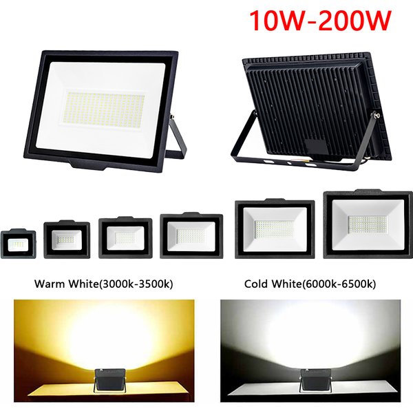 LED Flood Light 10W 20W 30W 50W 100W 150W 200W LED Spotlight Outdoor IP67 Waterproof LED Projector Garden Square Street Light