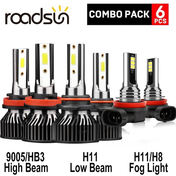 LED Combo Scheinwerfer Fernlicht 6000 hb3 h11 h8 Nebels chein werfer Ersatz Kit weiß k für Toyota Corolla