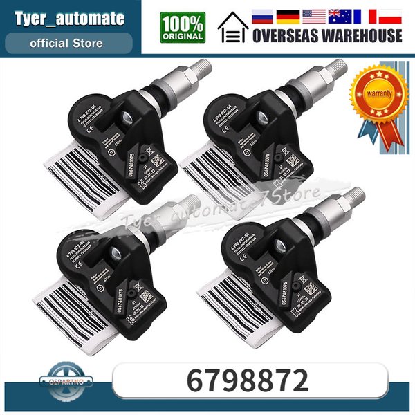 Pour BMW 5 F10 6 F12 7 X3 F25 7 Z4 E89 MINI Roadster R59 roulettes ROYCE Ghost TPMS capteur de surveillance de la pression des pneus 433Mhz 6798872