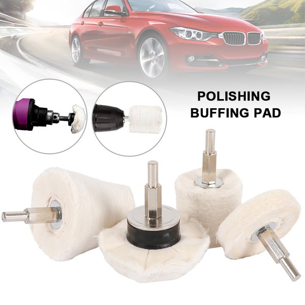4 stücke Auto Polieren Kegel Polieren Tuch Rad Pad Wolle Wachsen Polnischen Polieren Pad Polierer Adapter Polieren Disc Auto Reinigung werkzeug