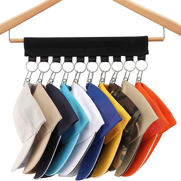 Faltbarer Baseball-Hutständer, Handtuchhalter, Clip, rostfrei, für Kleiderschrank, Schrank, Baseballmütze, Kleidung, Organizer, Hängehalter, spart