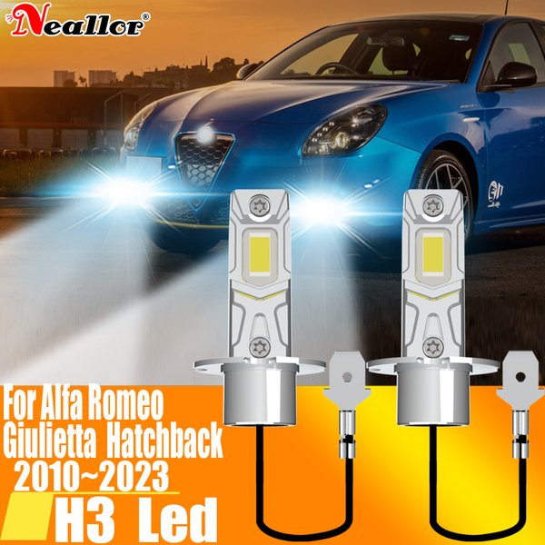 H3 Led Nebel Licht Canbus Birne Auto Scheinwerfer High Power Auto Diode Fahren Lauf Lampe 12V 55W Für Alfa Romeo Giulietta 2010 ~ 2023