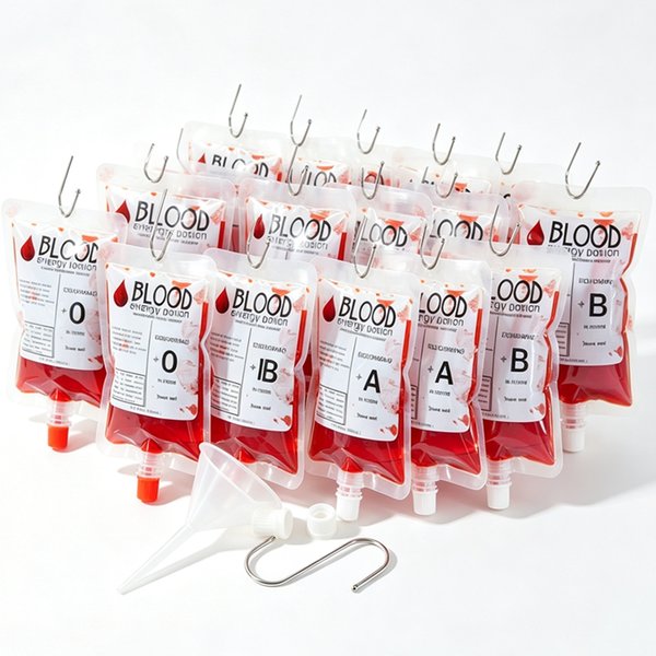 10 sachets de 150 ml de jus de boisson sanglante pour Halloween, accessoire de décoration d'horreur, thème vampire, zombie, fournitures de fête cosplay